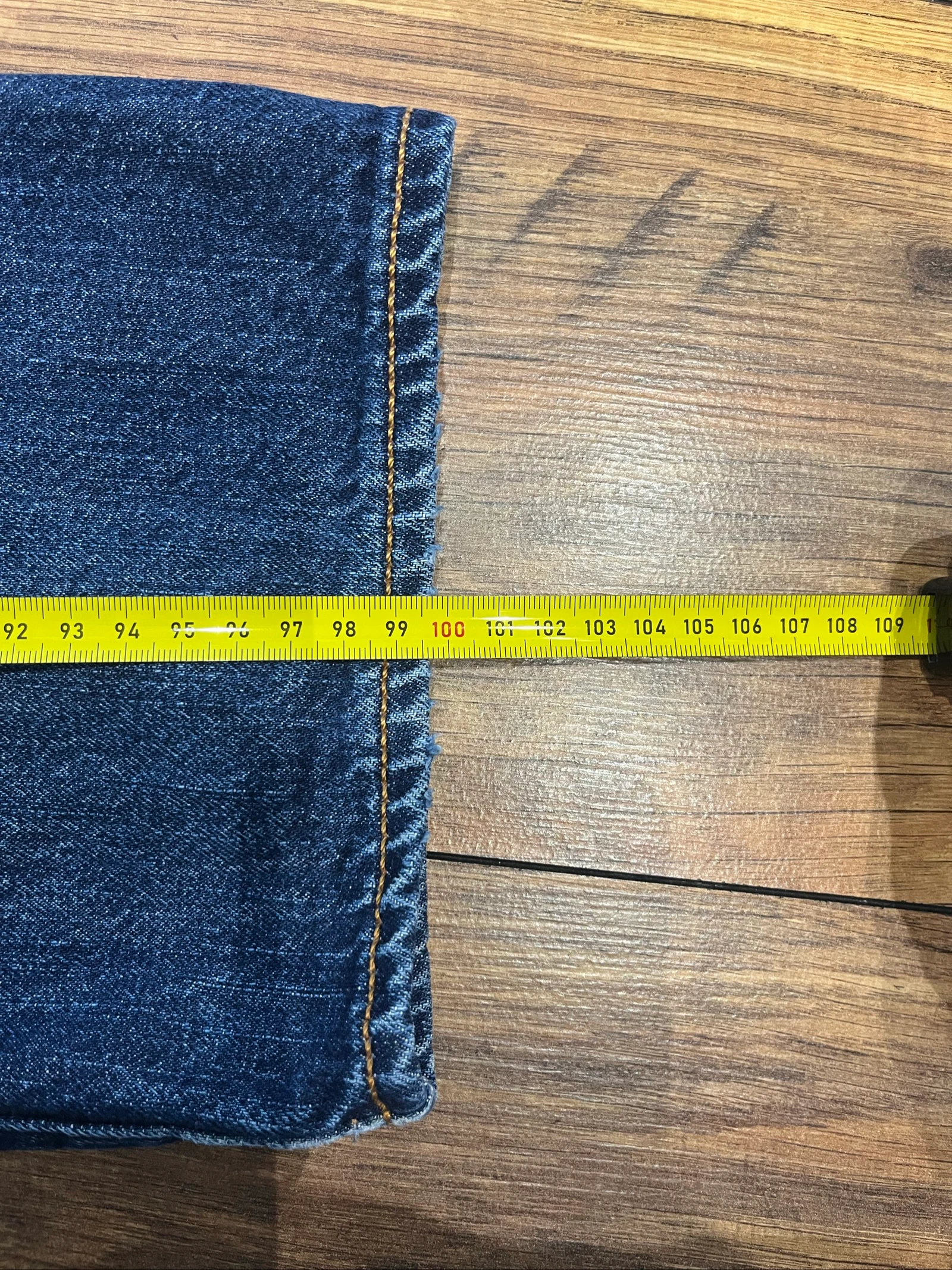 501 blauwe medium rechte snit lichtgevende natuurlijke spijkerbroek - Levi's Strauss & Co - maat 34/30 - goede staat – photo 9